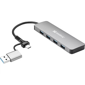 Sandberg USB-C/A to 4xUSB 3.0 Hub Sandberg USB-C/A to 4xUSB 3.0 Hub