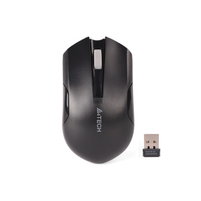 A4tech G3-200NS, V-Track, bezdrátová optická myš, 2.4GHz, 10m dosah, černá