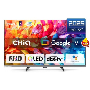 CHiQ L32QM9G TV 32", FHD, QLED, metalická bezrámečková, smart, Google TV, Dolby Audio, HDR, Chromecast