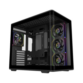 Cooler Master case Elite 600, ATX, Průhledná bočnice, 4x 120mm Fan, Černá