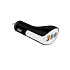 WG - Autonabíječka 3x USB-A, total 7.0 A ( QC 3,0 A + 2.0 A + 2.0 A ), černá