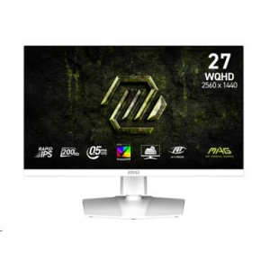MSI LCD MAG 274QRFW E20, 27", 2560x1440, Rapid IPS, 0,5 ms, VESA 100x100, White MSI LCD MAG 274QRFW E20, 27", 2560x1440, Rapid IPS, 0,5 ms, VESA 100x100, White