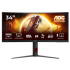 AOC MT 34" CU34G4 - 3440x1440,VA,180Hz,2xHDMI,DP,Pivot,Zakřivený