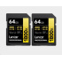 Lexar SDXC Pro 1800x U3 UHS-II R280/W210 (V60) 64GB - 2pack